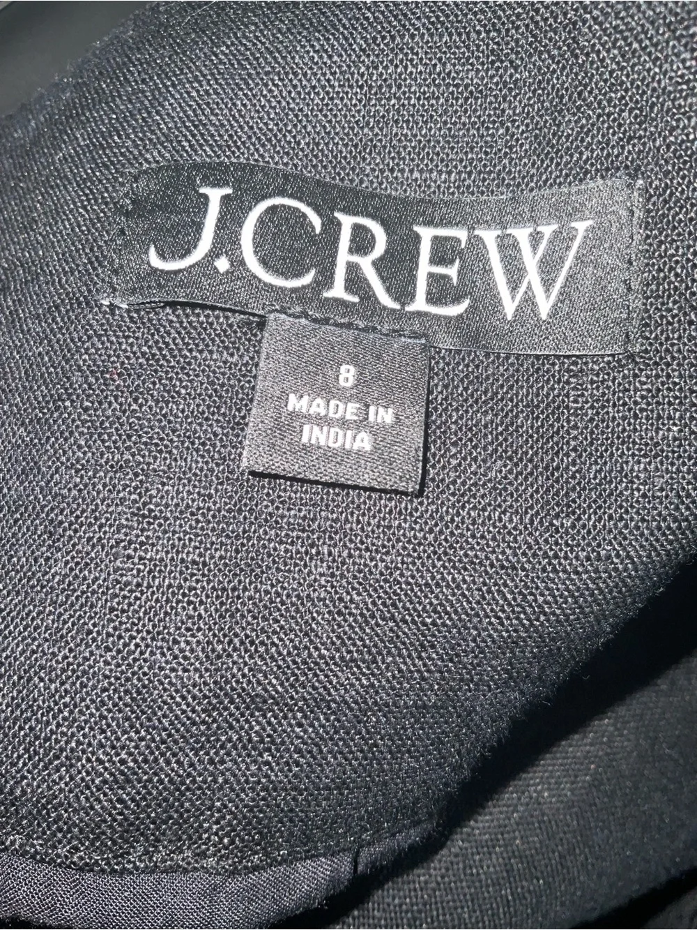 J. Crew Black Cutaway Linen Button-Front Vest